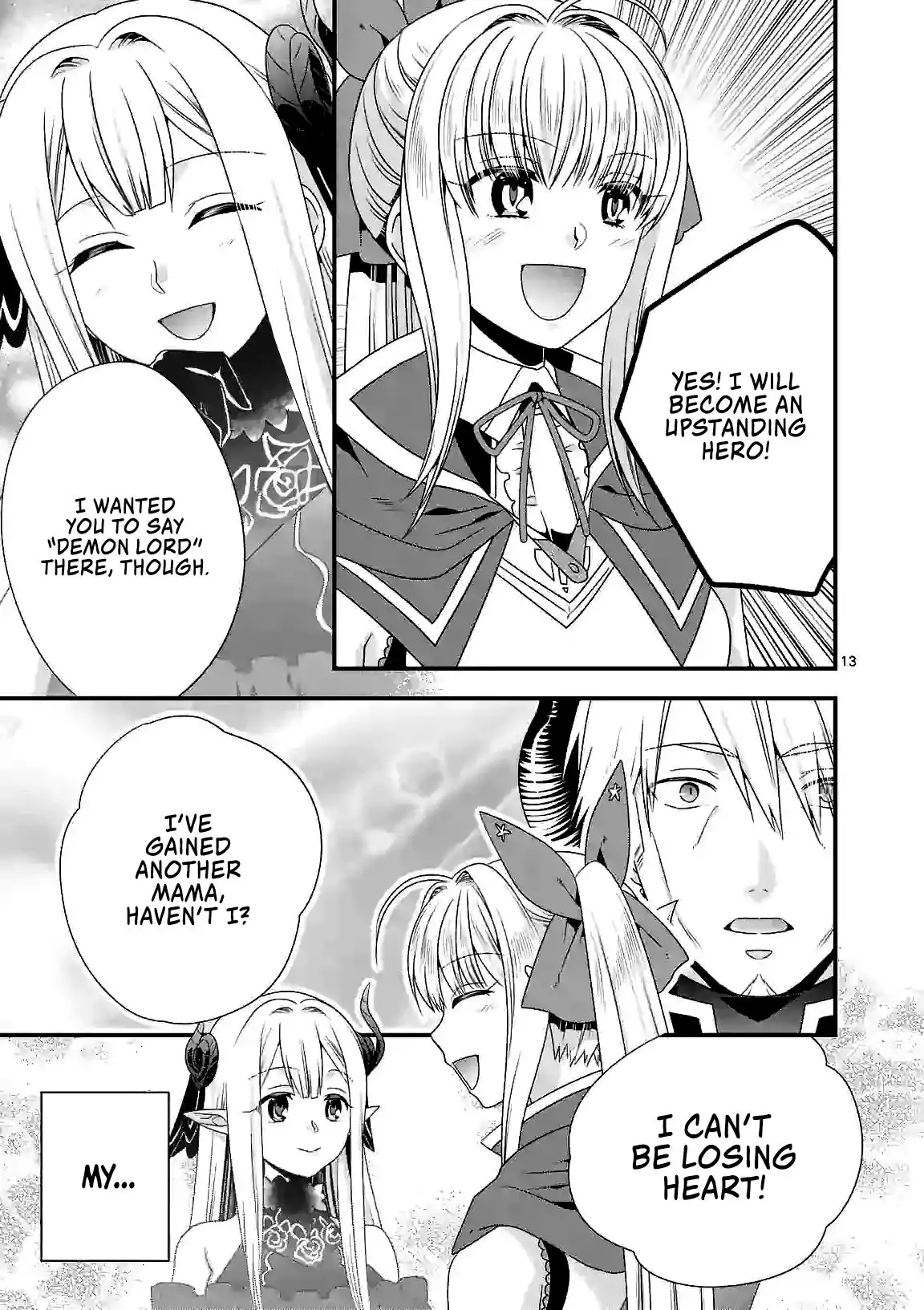 Maou Desu. Onna Yuusha no Hahaoya to Saikon Shita no de, Onna Yuusha ga Giri no Musume ni Narimashita. Chapter 26 14